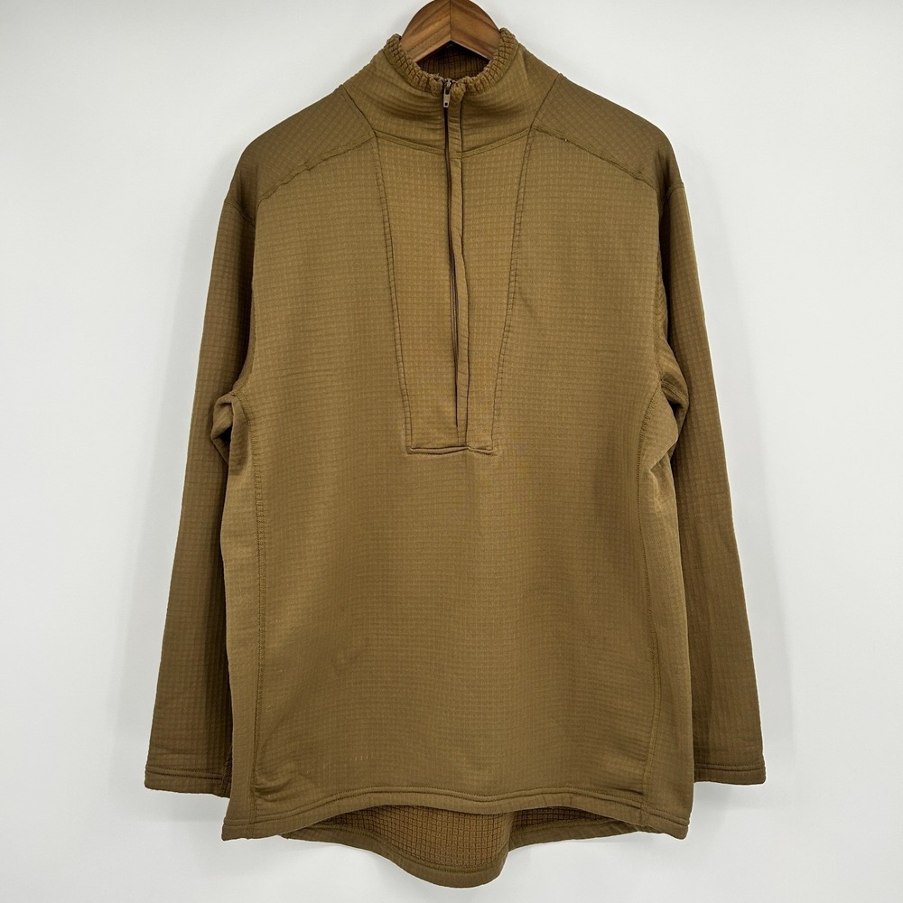 Sekri Grid Fleece Military Shirt Mens L PCU Level 2 Army Waffle Coyote USA Made